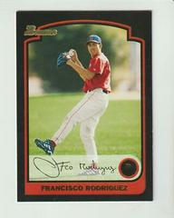 Francisco Rodriguez Baseball Cards 2003 Bowman Prices