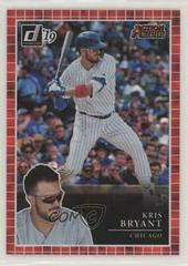 Kris Bryant [Red] Baseball Cards 2019 Panini Donruss Action All Stars Prices