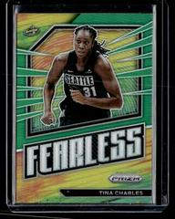 Tina Charles [Green] #12 Basketball Cards 2023 Panini Prizm WNBA Fearless Prices
