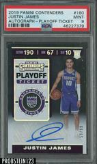 Justin James Autograph Playoff Ticket #160 Basketball Cards 2019 Panini Contenders Prices