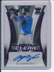 AJ Vukovich [Pink] Baseball Cards 2020 Leaf Trinity Clear Autographs Prices