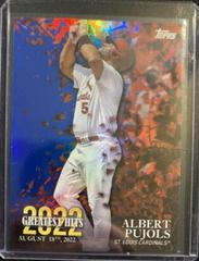 Albert Pujols [Blue] #22GH-17 Baseball Cards 2023 Topps 2022 Greatest Hits Prices