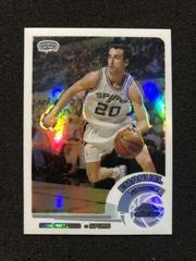 Emanuel Ginobili [White Refractor] #124 Basketball Cards 2002 Topps Chrome Prices