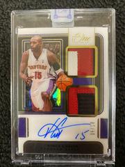 Vince Carter [Gold] Basketball Cards 2021 Panini One and One Dual Jersey Autographs Prices