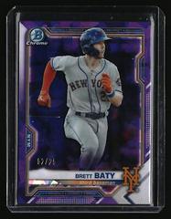 Brett Baty [Purple] #BCP-237 Baseball Cards 2021 Bowman Chrome Sapphire Prospects Prices