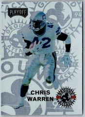 Chris Warren Football Cards 1994 Playoff Prices