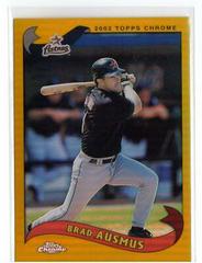 Brad Ausmus [Black Refractor] #34 Baseball Cards 2002 Topps Chrome Prices