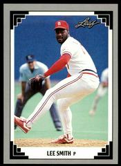 Lee Smith #44 Baseball Cards 1991 Leaf Prices