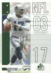 Quincy Carter Football Cards 2003 SP Game Used Prices