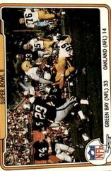 Super Bowl II [Green Bay vs. Oakland] Football Cards 1982 Fleer Team Action Prices