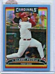 Albert Pujols [Blue Refractor] #118 Baseball Cards 2006 Topps Chrome Prices