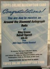 Riley Greene #ADR-RG Baseball Cards 2023 Topps Pristine Around the Diamond Autograph Relic Prices