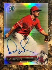 David Fletcher [Refractor] #CPA-DF Baseball Cards 2017 Bowman Chrome Prospects Autographs Prices
