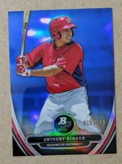 Anthony Rendon [Blue Refractor] #25 Baseball Cards 2013 Bowman Platinum Chrome Prospects Prices