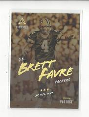 Brett Favre #11 Football Cards 2018 Panini Luminance Vintage Performers Prices
