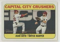Juan Soto, Bryce Harper #CC-9 Baseball Cards 2018 Topps Heritage Combo Cards Prices