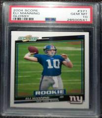 Eli Manning [Glossy] #371 Football Cards 2004 Panini Score Prices
