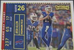 Josh Allen [Gold] Football Cards 2022 Panini Contenders Game Day Ticket Prices
