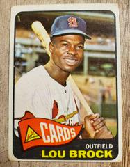 Lou Brock Baseball Cards 1965 Topps Prices