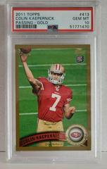 Colin Kaepernick [Passing Gold] #413 Football Cards 2011 Topps Prices