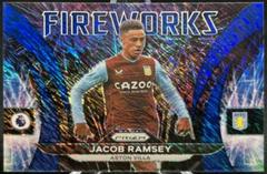Jacob Ramsey [Blue Shimmer] Soccer Cards 2022 Panini Prizm Premier League Fireworks Prices