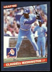 Claudell Washington #164 Baseball Cards 1986 Leaf Prices