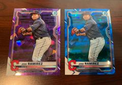 Jose Ramirez [Purple] Baseball Cards 2021 Bowman Chrome Sapphire Prices