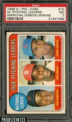 NL Pitching Leaders [Marichal, Gibson, Jenkins] Baseball Cards 1969 O Pee Chee Prices