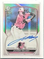 Jackson Holliday [Pearl] Baseball Cards 2023 Bowman Chrome Prospect Autographs Prices