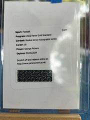 George Pickens [Prime] #RAJ-GPI Football Cards 2022 Panini Gold Standard Rookie Jersey Autographs Jumbo Prices