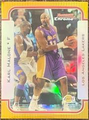 Karl Malone [Chrome Gold Refractor] Basketball Cards 2003 Bowman Prices