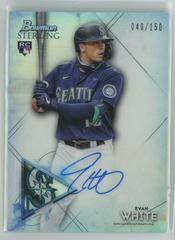 Evan White [Refractor] #BSRA-EW Baseball Cards 2021 Bowman Sterling Rookie Autographs Prices