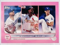 Urias, Wainwright, Buehler [Mini Pink] Baseball Cards 2022 Topps Prices