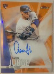 Aaron Judge [Orange Refractor] Baseball Cards 2017 Topps Finest Autographs Prices