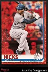 Aaron Hicks [Red] #260 Baseball Cards 2019 Topps Mini Prices