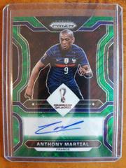 Anthony Martial [Green Wave] #S-AM Soccer Cards 2022 Panini Prizm World Cup Signatures Prices