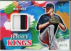 Max Fried [Blue] #JK-MF Baseball Cards 2022 Panini Diamond Kings Jersey Prices