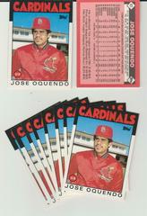 Jose Oquendo #82T Baseball Cards 1986 Topps Traded Prices