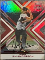 Ian Anderson [Autograph Die Cut Red] #3 Baseball Cards 2016 Panini Elite Extra Edition Prices