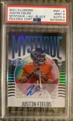 Justin Fields [Autograph Black] #MY-4 Football Cards 2021 Panini Illusions Mystique Prices