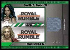 Sasha Banks, Carmella [Green] #MA-SC Wrestling Cards 2021 Topps WWE Undisputed Matchup Relics Prices