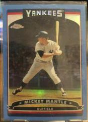 Mickey Mantle [Blue Refractor] Baseball Cards 2006 Topps Chrome Prices