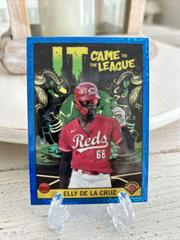 Elly De La Cruz [Blue Refractor Mega Box Mojo] Baseball Cards 2022 Bowman Chrome It Came To The League Prices