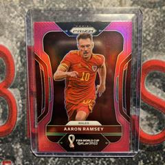 Aaron Ramsey [Pink] #295 Soccer Cards 2022 Panini Prizm World Cup Prices