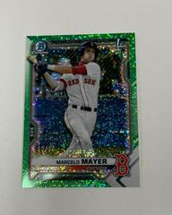 Marcelo Mayer [Green Sparkle Refractor] #BDC-174 Baseball Cards 2021 Bowman Draft Chrome Prices