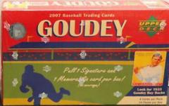 Hobby Box Baseball Cards 2007 Upper Deck Goudey Prices