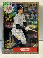 Aaron Judge [Gold] #T87C-37 Baseball Cards 2022 Topps Silver Pack 1987 Chrome Prices