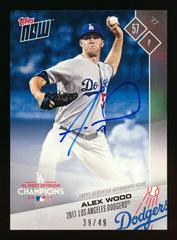 Alex Wood [Autograph Blue] #833B Baseball Cards 2017 Topps Now Prices