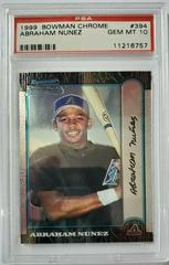 Abraham Nunez #394 Baseball Cards 1999 Bowman Chrome Prices