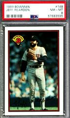 Jeff Reardon #148 Baseball Cards 1989 Bowman Prices